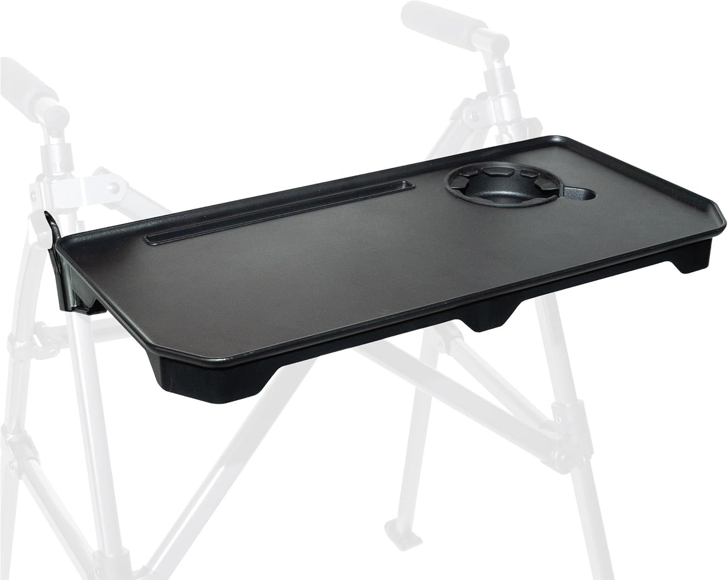 Stander Walker Tray Table, Mobility Walker Tray Accessory for Walkers and Rollators with Cup Holder, Tool-free Assembly, Multipurpose Tray for Eating