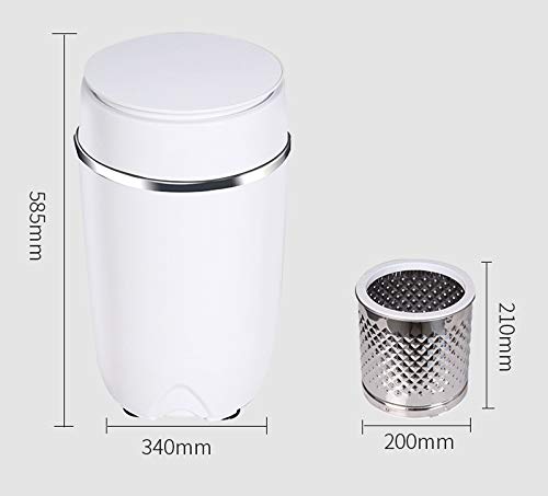 HIZLJJ Mini Washing Machine with Spin Dryer Fully Automatic 7.7 lbs Electric Compact Laundry Machines Portable Durable Design Washer Energy Saving