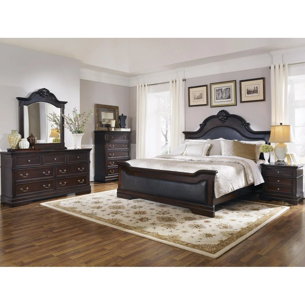 Coaster Cambridge Queen Upholstered Bed in Cappuccino