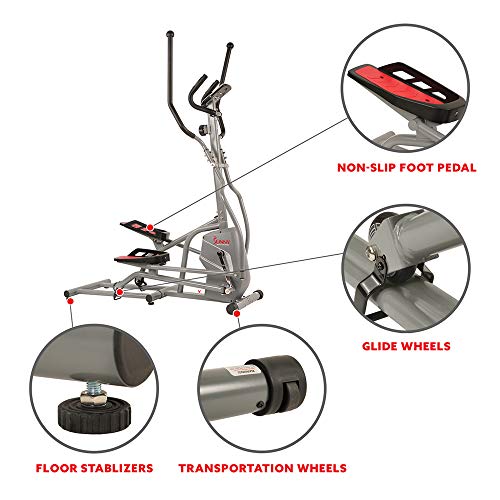 Sunny Health & Fitness Magnetic Elliptical Trainer Elliptical Machine w/Tablet Holder