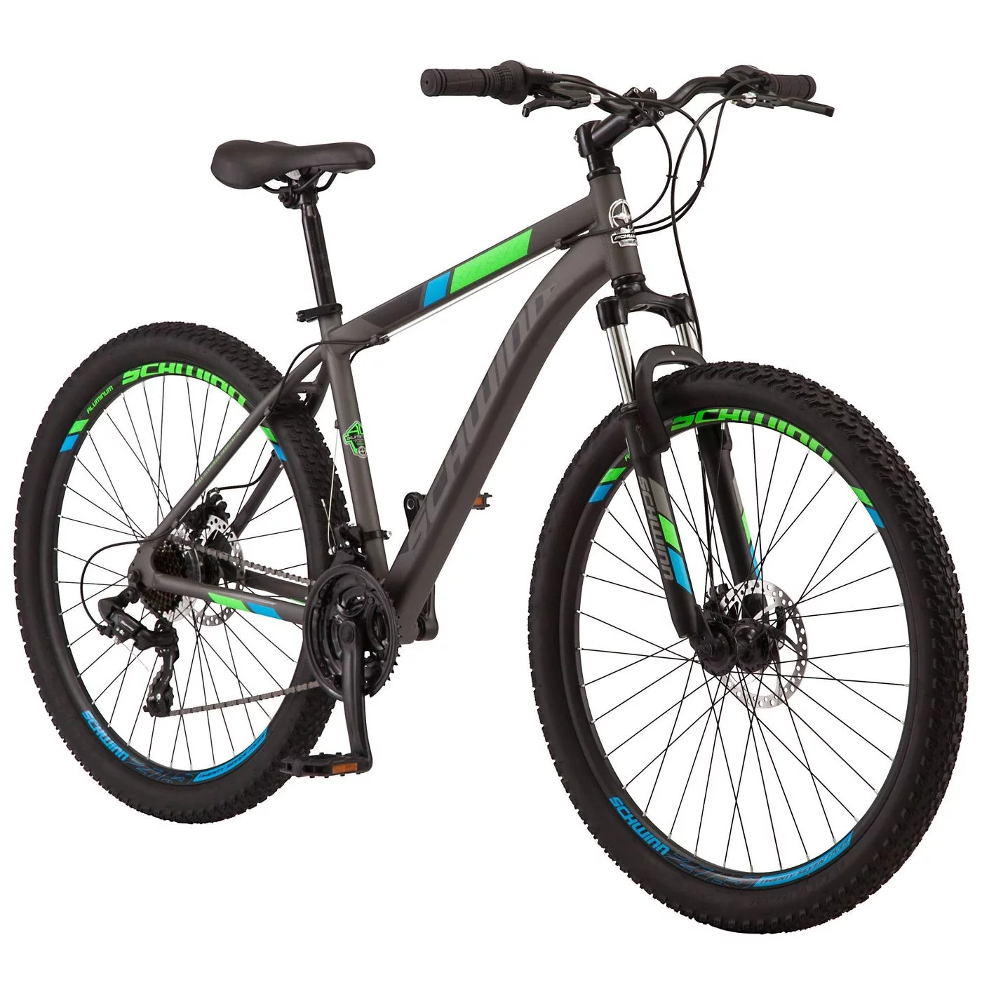 Schwinn 27.5" Mountain Pass Men's Mountain Bike , Matte Grey