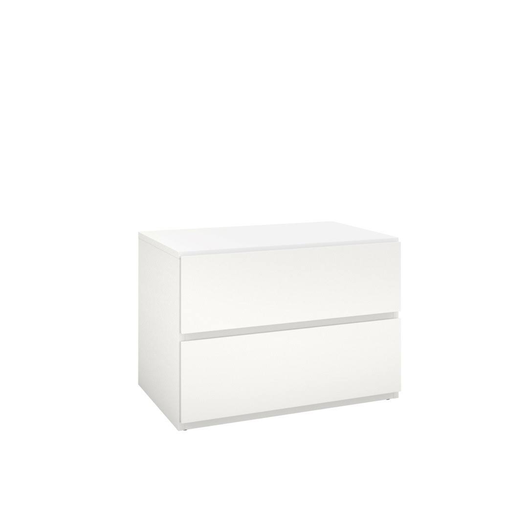 Nexera Orca 4 Piece Queen Size Bedroom Set Black u0026 White