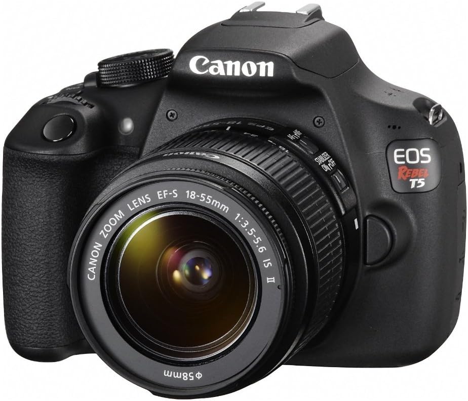 Canon EOS Rebel T5 EF-S 18-55mm IS II Digital SLR Kit (Renewed)