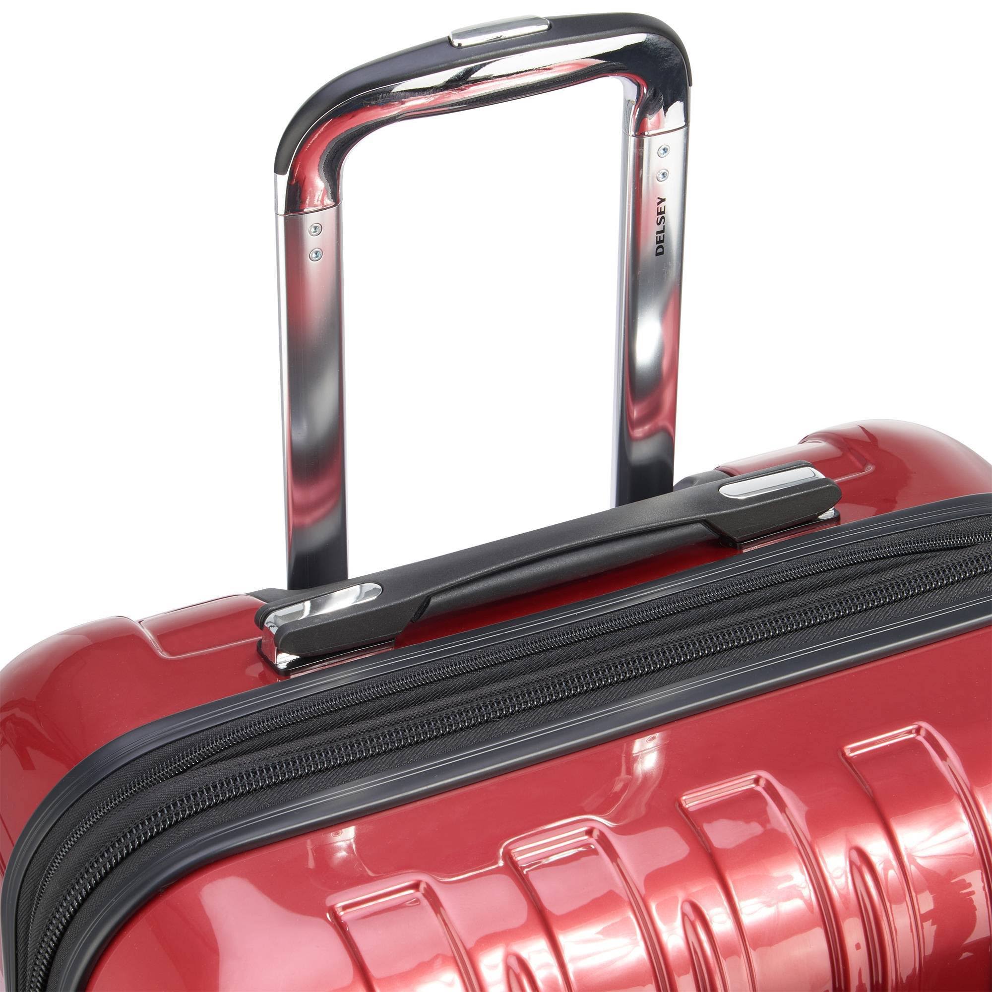 Delsey Helium Aero Expandable Spinner Trolley - 29x22 Brick Red