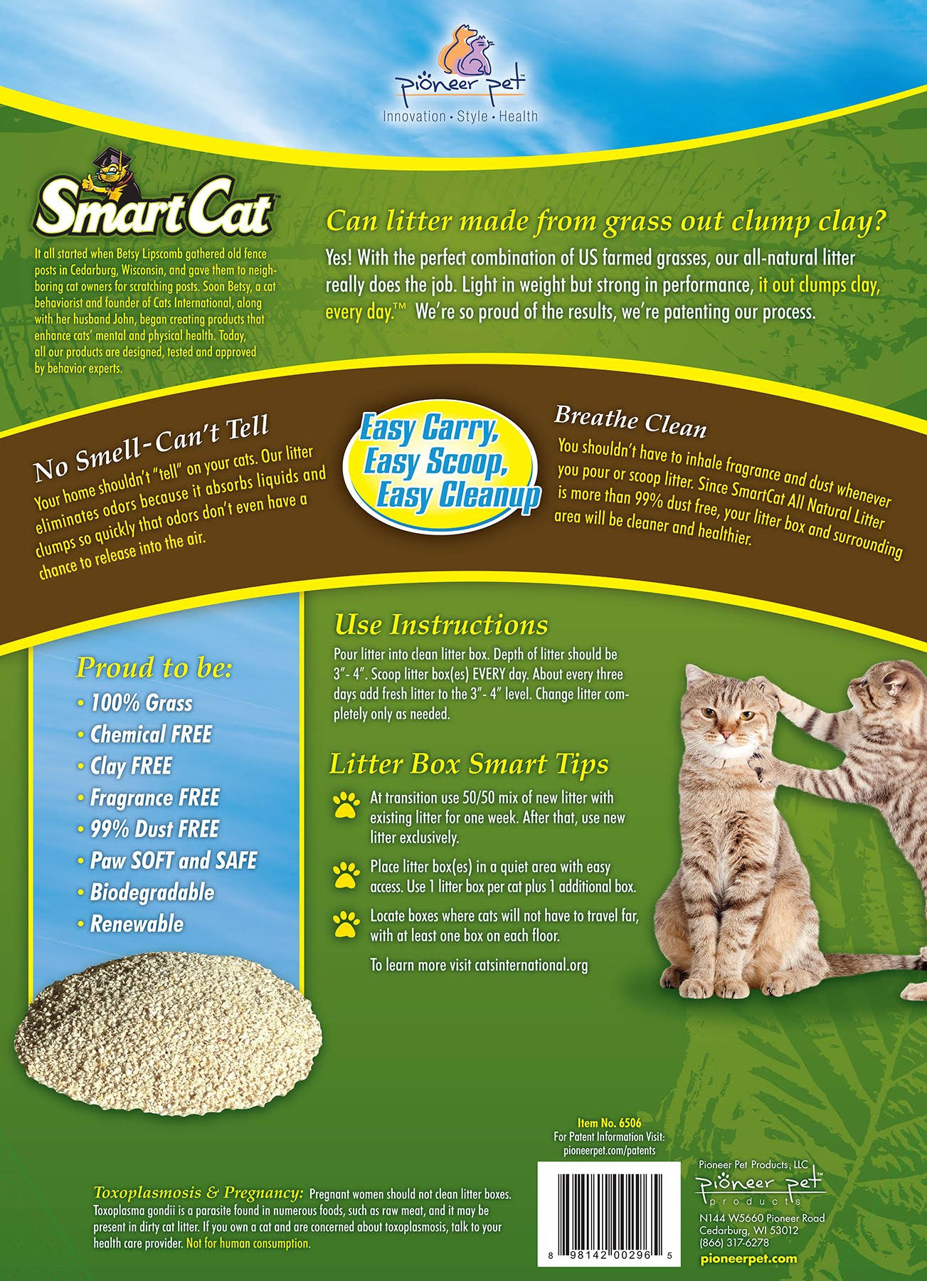 SmartCat All Natural Clumping Litter 20 Pound