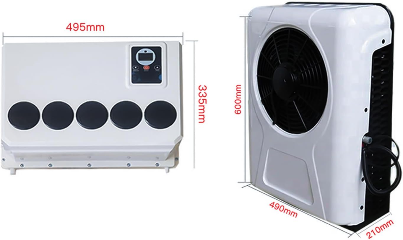 12V Split Air Conditioner 12000BTU AC Kit Fit for Cab Semi Truck Bus Caravan RV