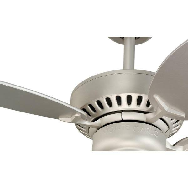 Monte Carlo Fans Colony II 28x22 Mini Indoor Ceiling Fan - Brushed Pewter - Silver Blades