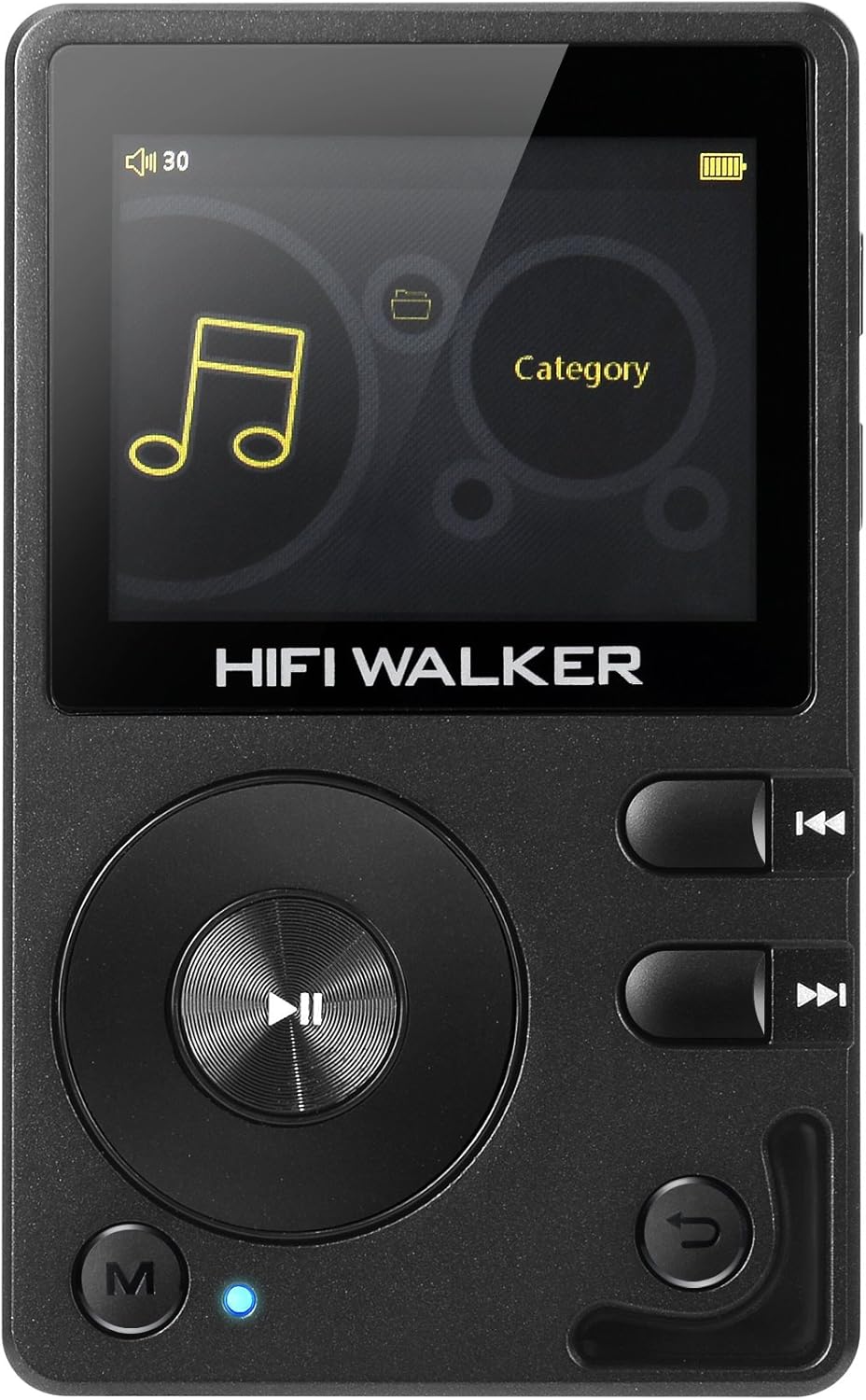 HIFI WALKER H2, High Resolution Bluetooth MP3 Player, DSD DAC OTG, Portable Digital Audio Music Player with Memory Card and HD Earphones