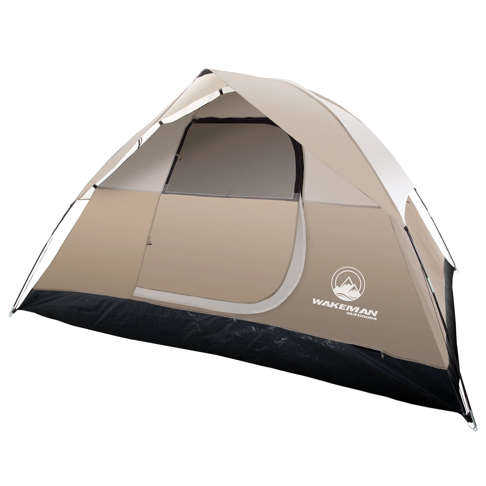 4-Person Tent, Water Resistant Dome Tent for Camping With Removable Rain Fly And Carry Bag, Rebel Bay 4 Person Tent By Wakeman Outdoors