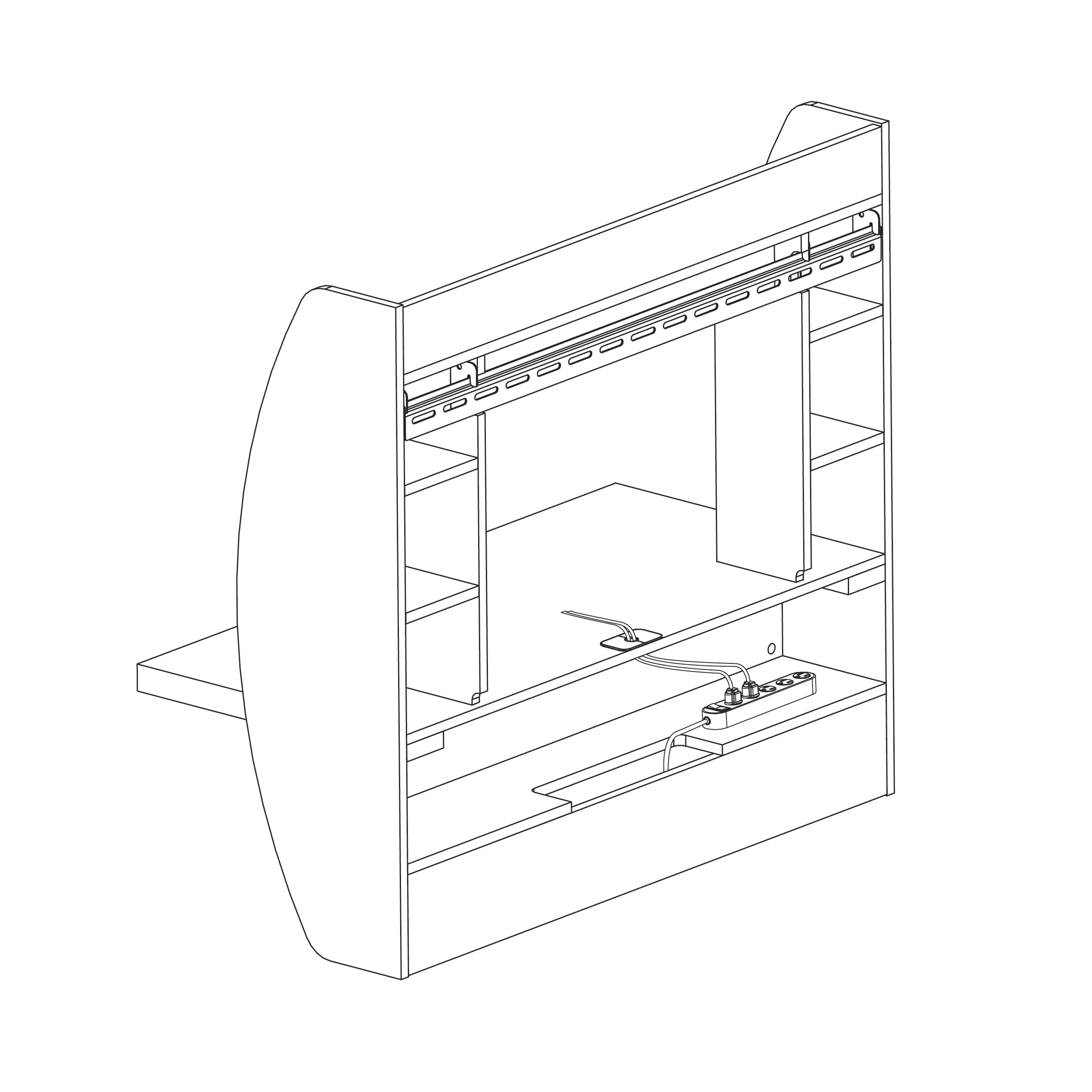 Prepac Floating Desk - Versatile Wall Mounted Desk for Small Spaces, Efficient Computer Desk with Storage, Black Wall Desks, Perfect for Modern Homes