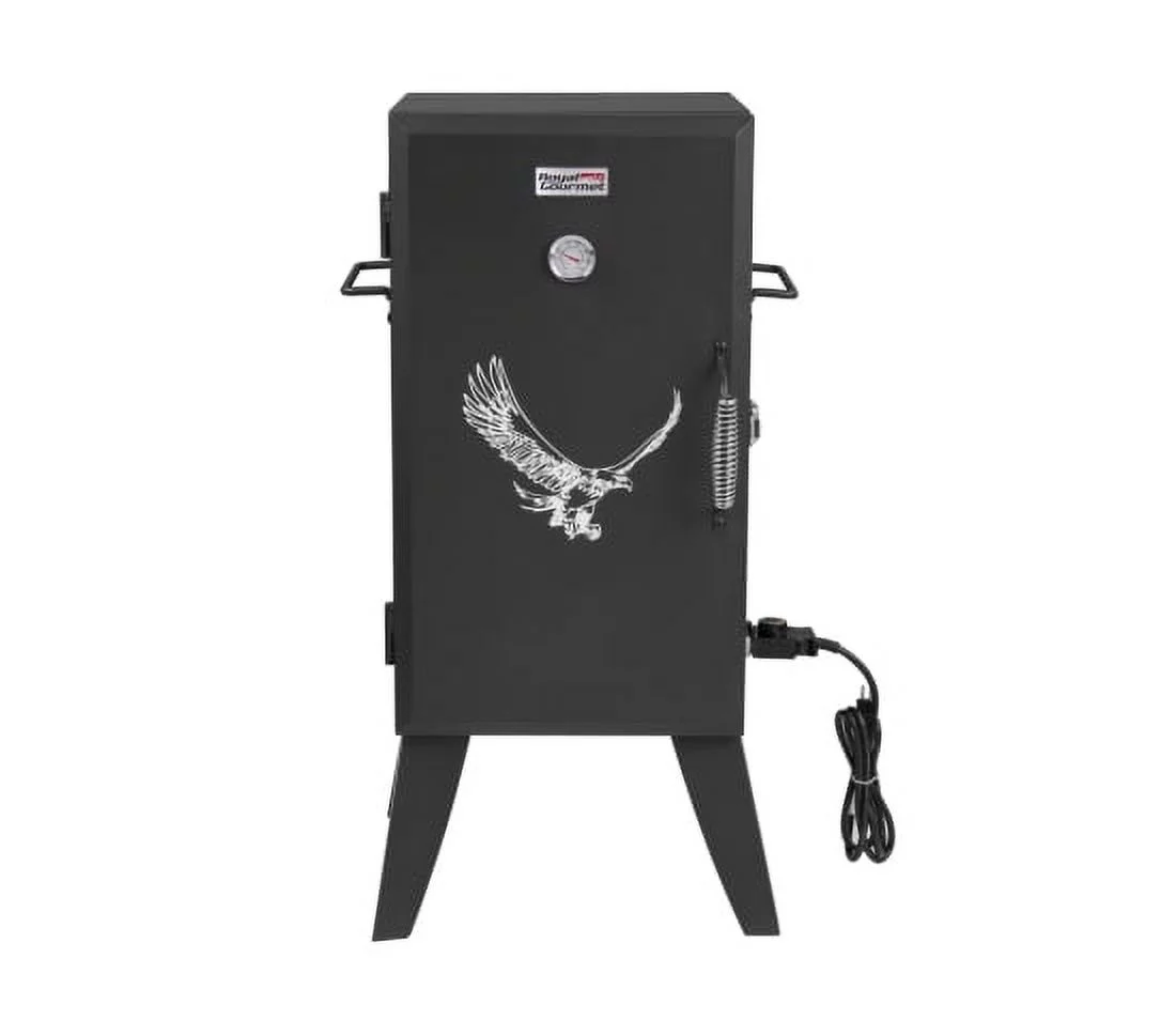 Royal Gourmet 28-Inch Analog Electric Smoker with Adjustable Temperature Control - Curated Treasures Market