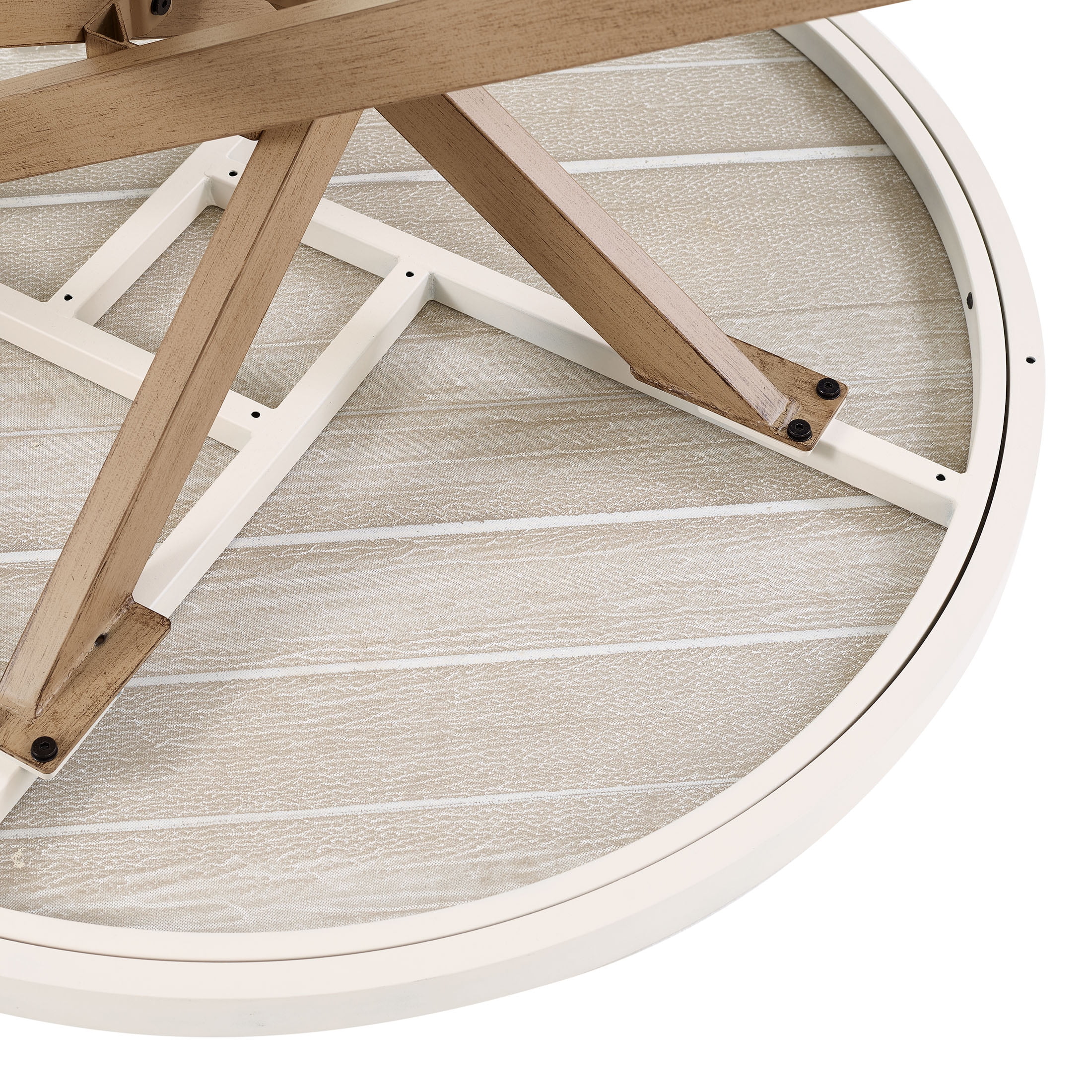 Better Homes & Gardens Paige 37" Round Outdoor Tile-Top Coffee Table, White