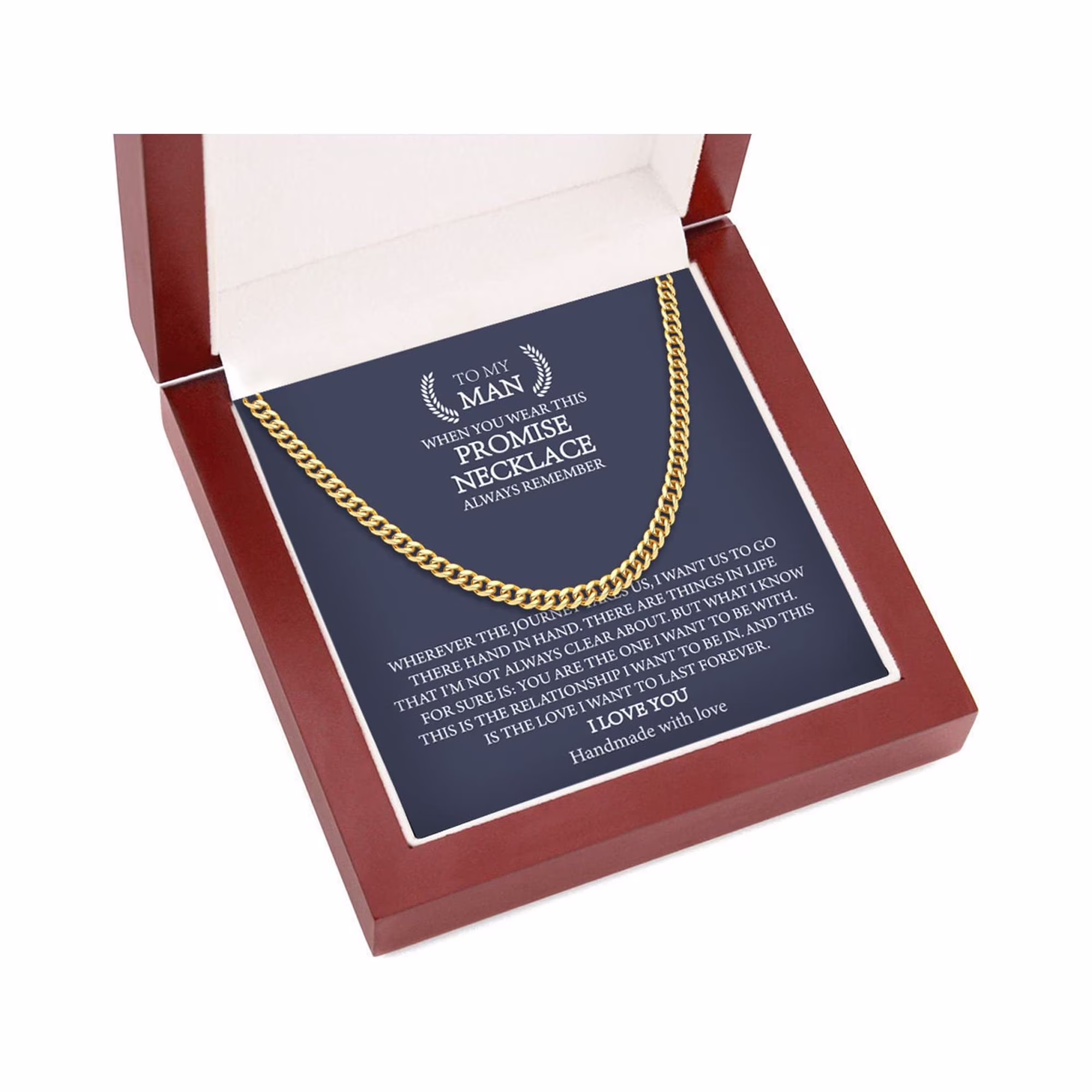 AUNOOL Graduation Gifts for Him Chunky Cuban Link Chain for Men Gold Plated/Stainless Steel/Black Graduation Necklace Graduation Gifts for Him