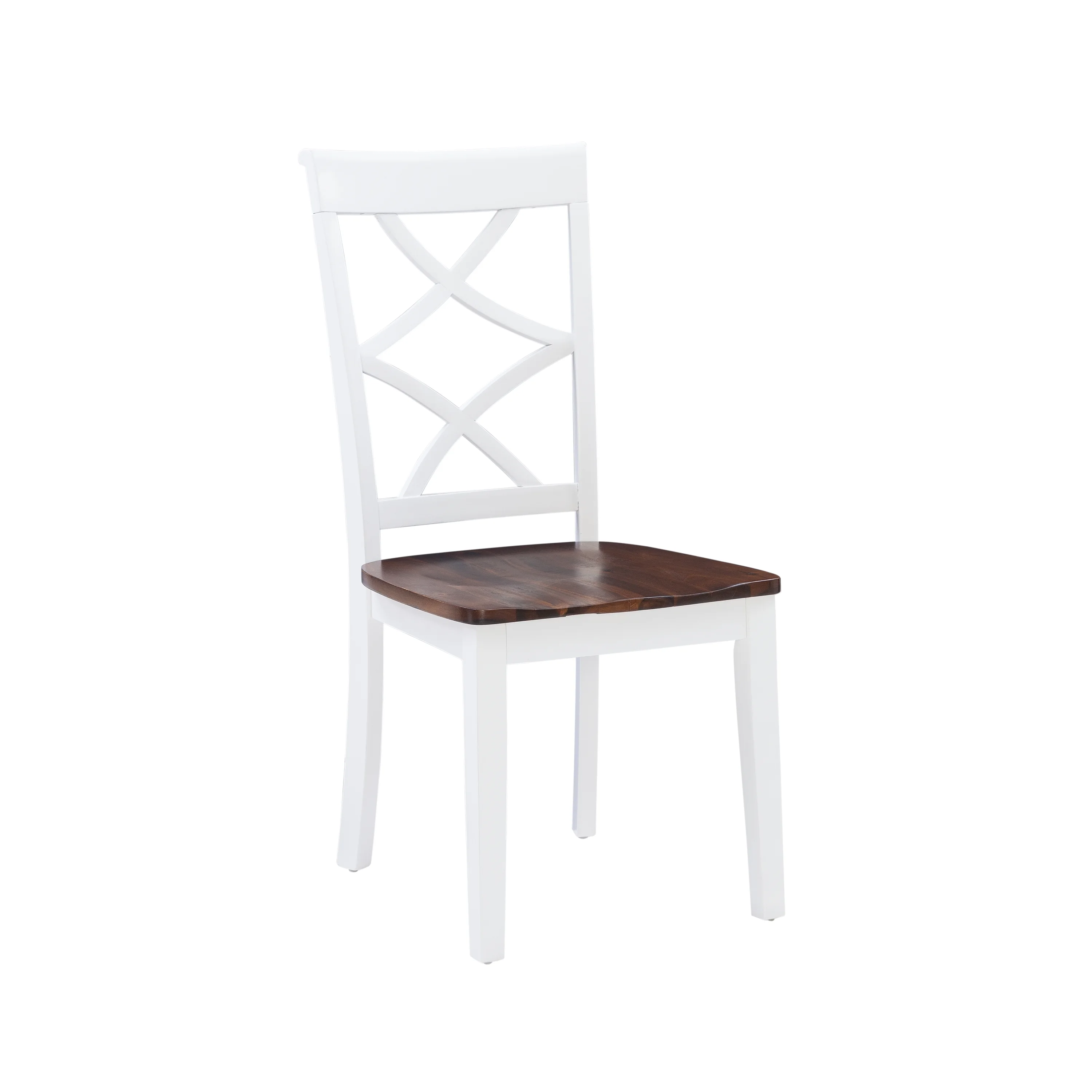Harrison 5-Piece Dining Set, Cherry and White