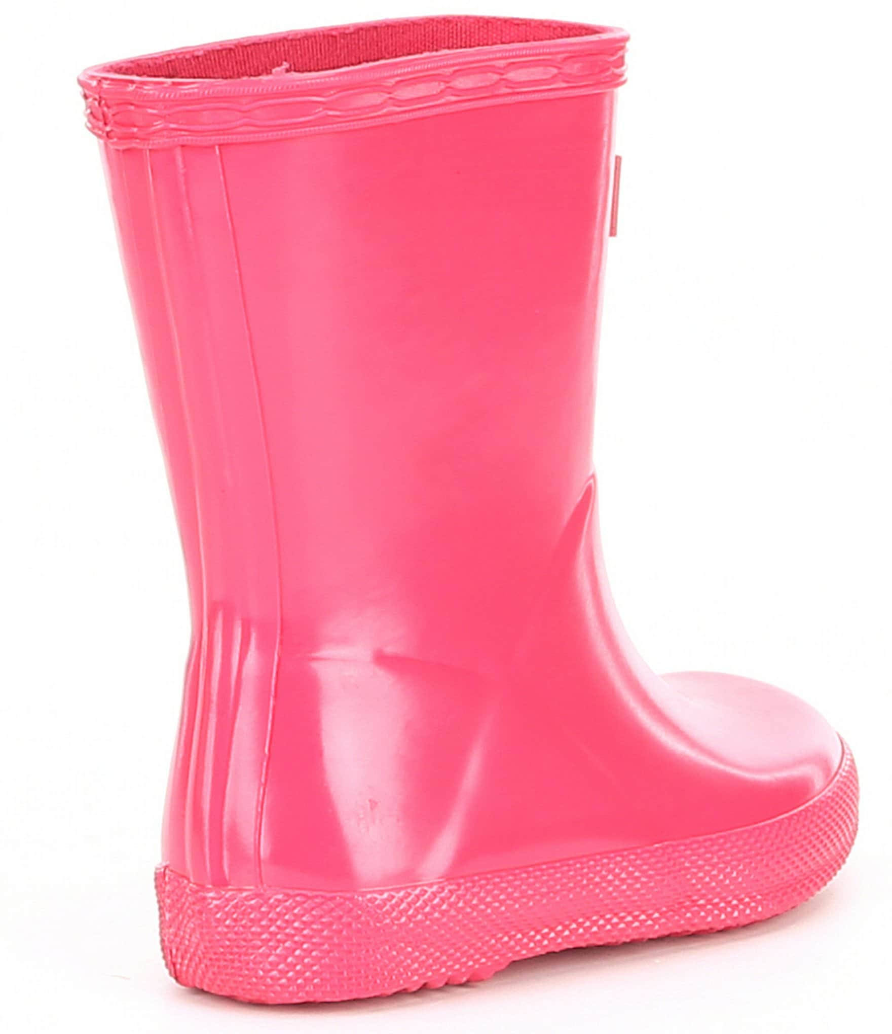 Hunter Original Kids First Classic Gloss Rain Boots - Military Red US 8