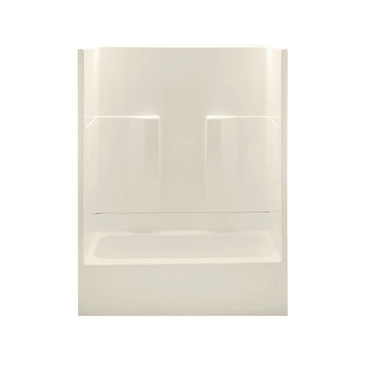Tub and Shower Module Left Drain Almond 2 Shelves 47 Gallons 60 x 30 x 72 Inch