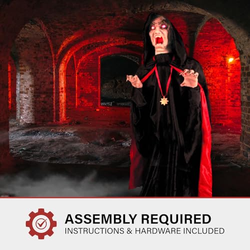 Haunted Hill Farm 5.9 ft. Animatronic Lurching Woman by Tekky, Halloween Animatronic, Scary Indoor House Prop & Decoration