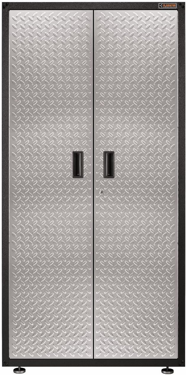 Gladiator GALG36KDYG Ready-To-Assemble Gearbox Steel Cabinet, Silver Tread