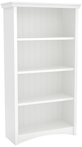 South Shore Artwork 4-Shelf Bookcase, Gray Maple