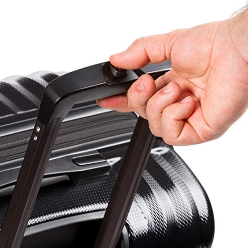 SwissGear 7272 Energie Expandable Hardside Luggage with Spinner Wheels and TSA Lock, Gunmetal, Carry-On 19-Inch