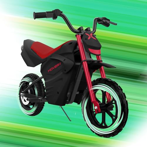 Hover-1 My First Dirt Bike for Kids - 300W Motor, 9MPH Max Speed, 9 Mile Range, 12” Off-Road Tires, 120LB Max Weight