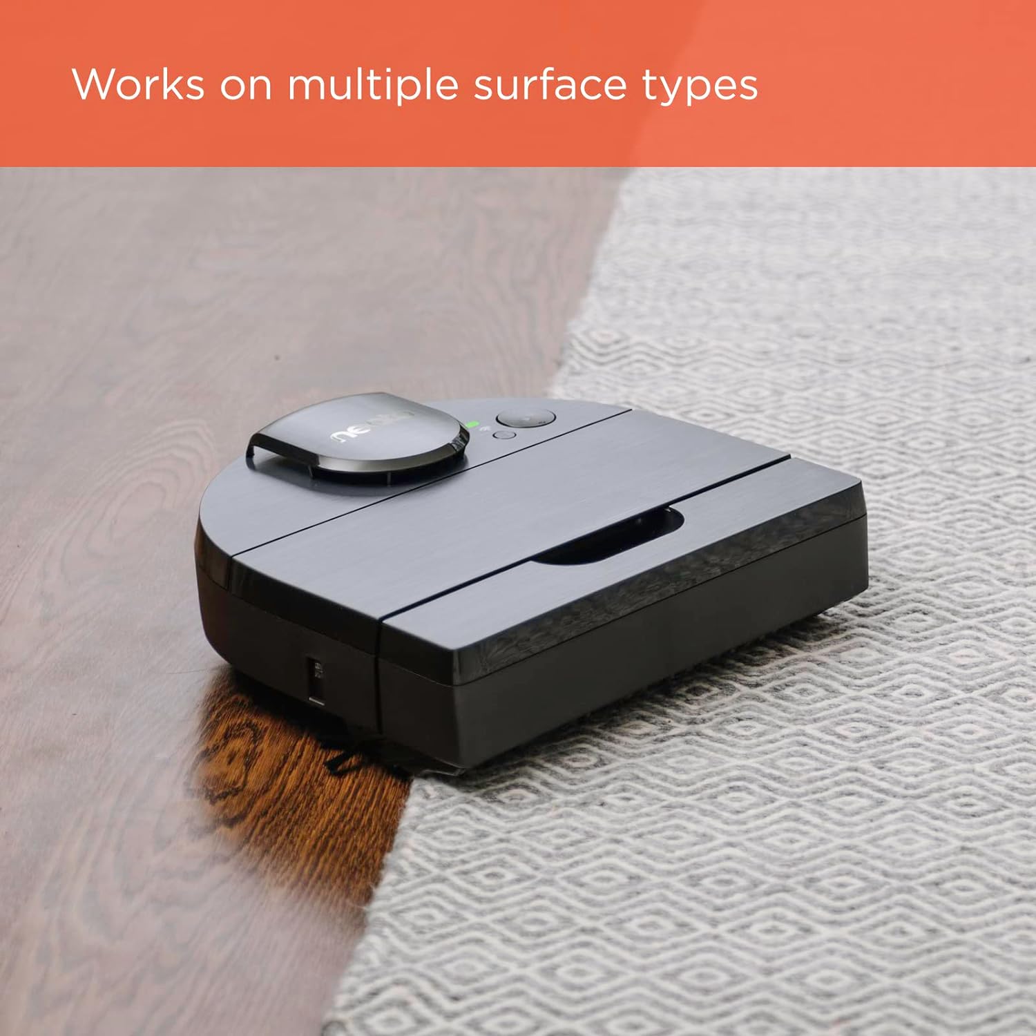 Neato D10 Intelligent Robot Vacuum Cleaner&ndash;LaserSmart Nav, Smart Mapping, Cleaning Zones, WiFi Connected, 300-min runtime, Powerful Suction