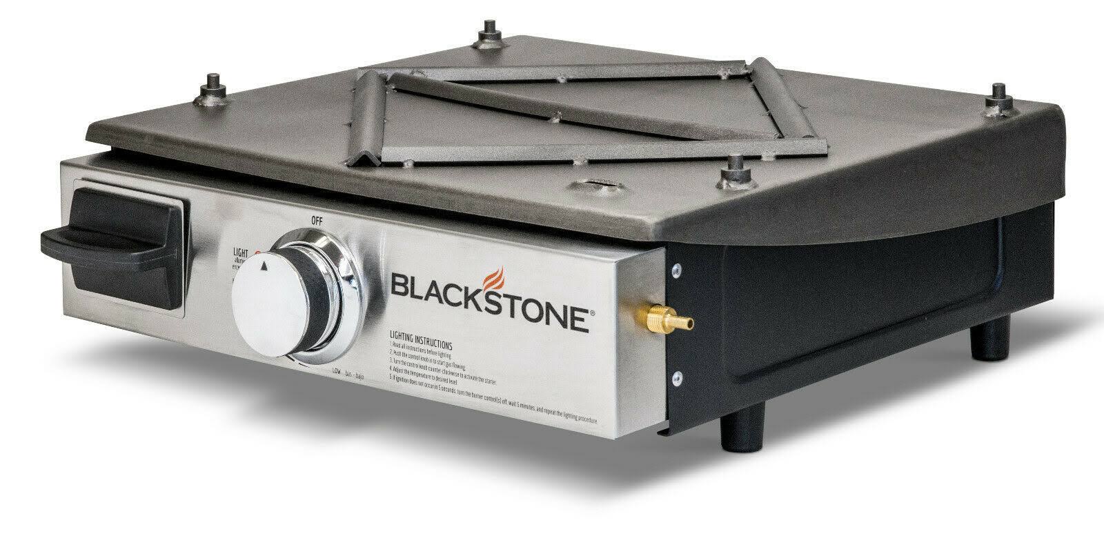 Blackstone 17 in. Table Top 1-Burner Portable GAS Griddle in Stainless Steel and Black