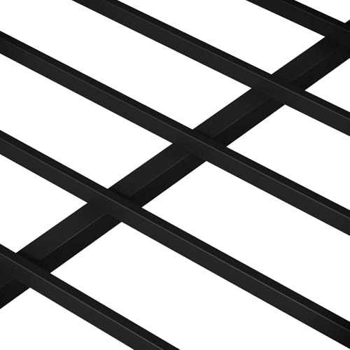 Heavy Duty Bunk Bed Frame with Ladder, Twin XL Over Twin XL Bunk Beds with Safety Guardrails, Adults Bunk Beds with Noise-Reducing Rubber Stoppers