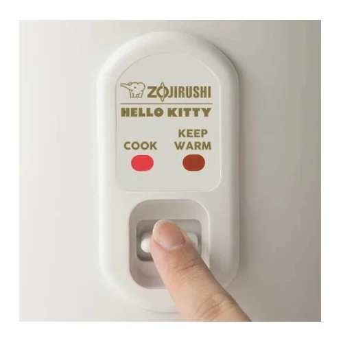 Zojirushi Hello Kitty 5.5-Cup Automatic Rice Cooker (White) with Washing Bowl
