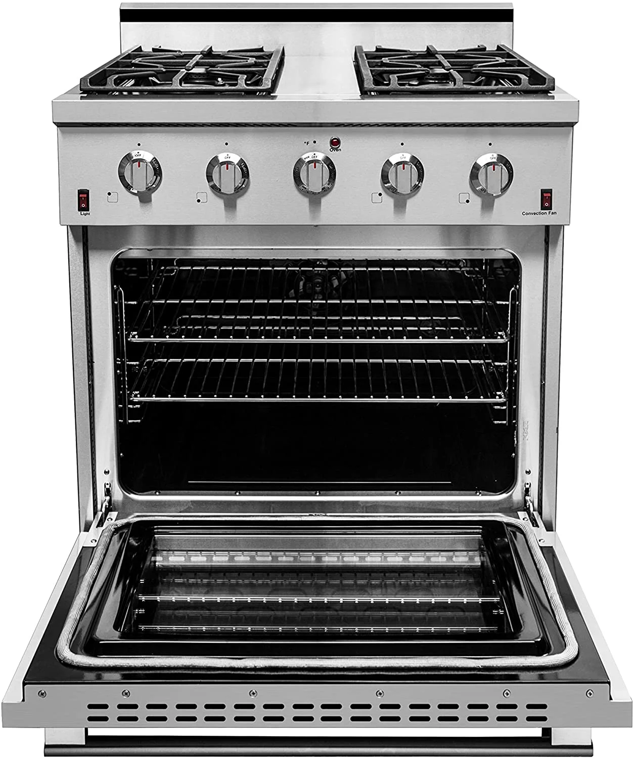 NXR 30" Stainless Steel Pro-Style Natural Gas Range with 4.5 cu.ft. Convection Oven SC3055