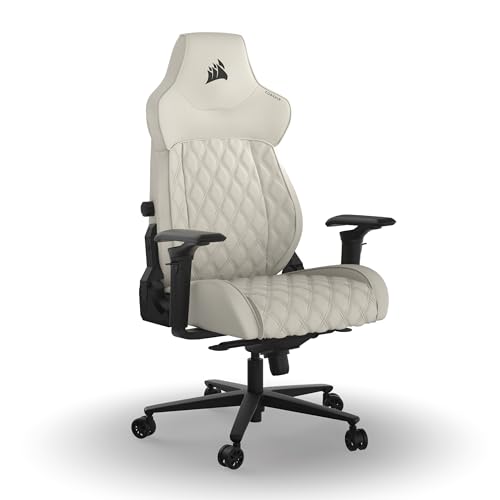 Corsair TC500 Luxe Gaming Chair – Premium Breathable Fabric – Wide Seat – Five-Way Adjustable Armrests – Adjustable Built-in Lumbar Support – 90-160