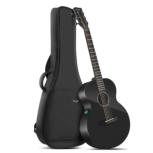 Enya X4 PRO Carbon Fiber Acoustic Electric Guitar, 41-Inch Full Size Cutaway Design, AcousticPlus Pickup System with Built-in Effects & Tuner