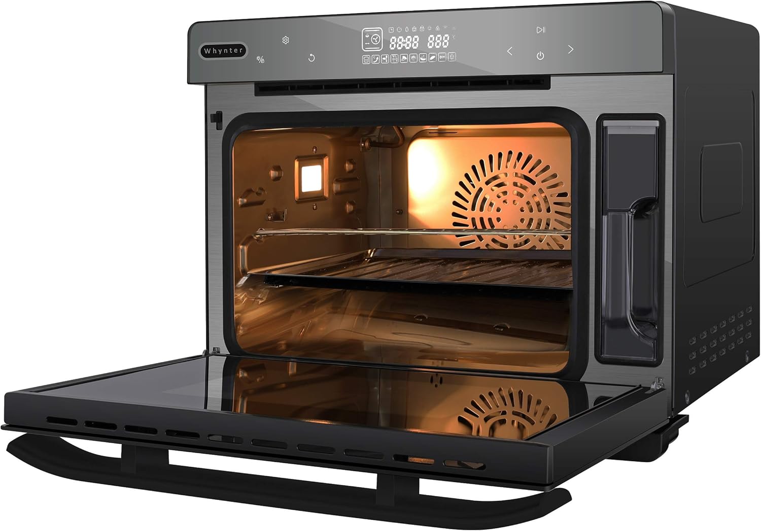 Whynter TSO-488GB Grande 40 Quart Capacity Counter-Top Multi-Function Convection Steam Oven, Black Stainless Steel