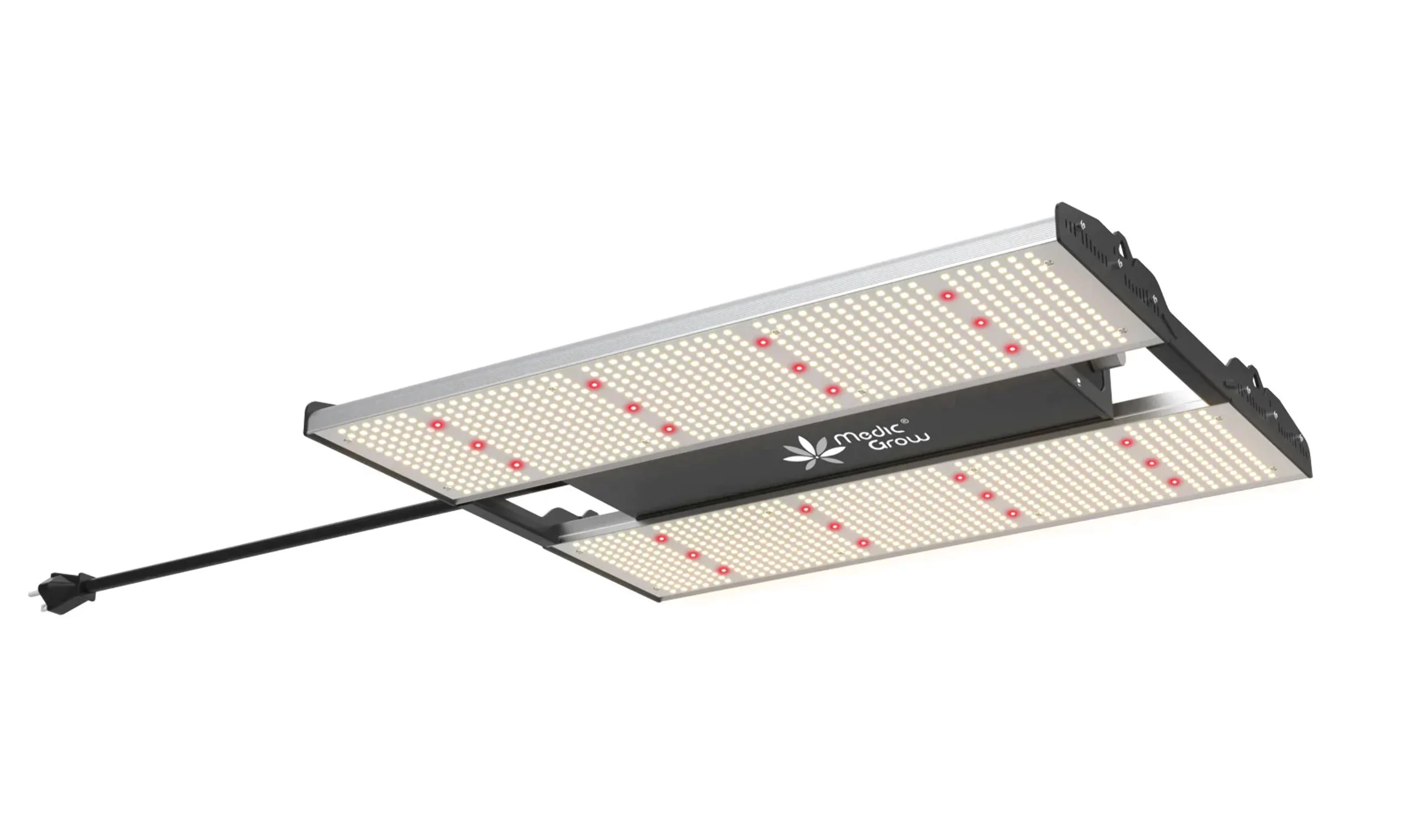 Medic Grow MINI SUN-2 Compact Full Cycle LED Grow Light for Rack / Grow Tent - Powerful PPFD, Covers 3x3 4x4 , Built-in Timer, LCD Display