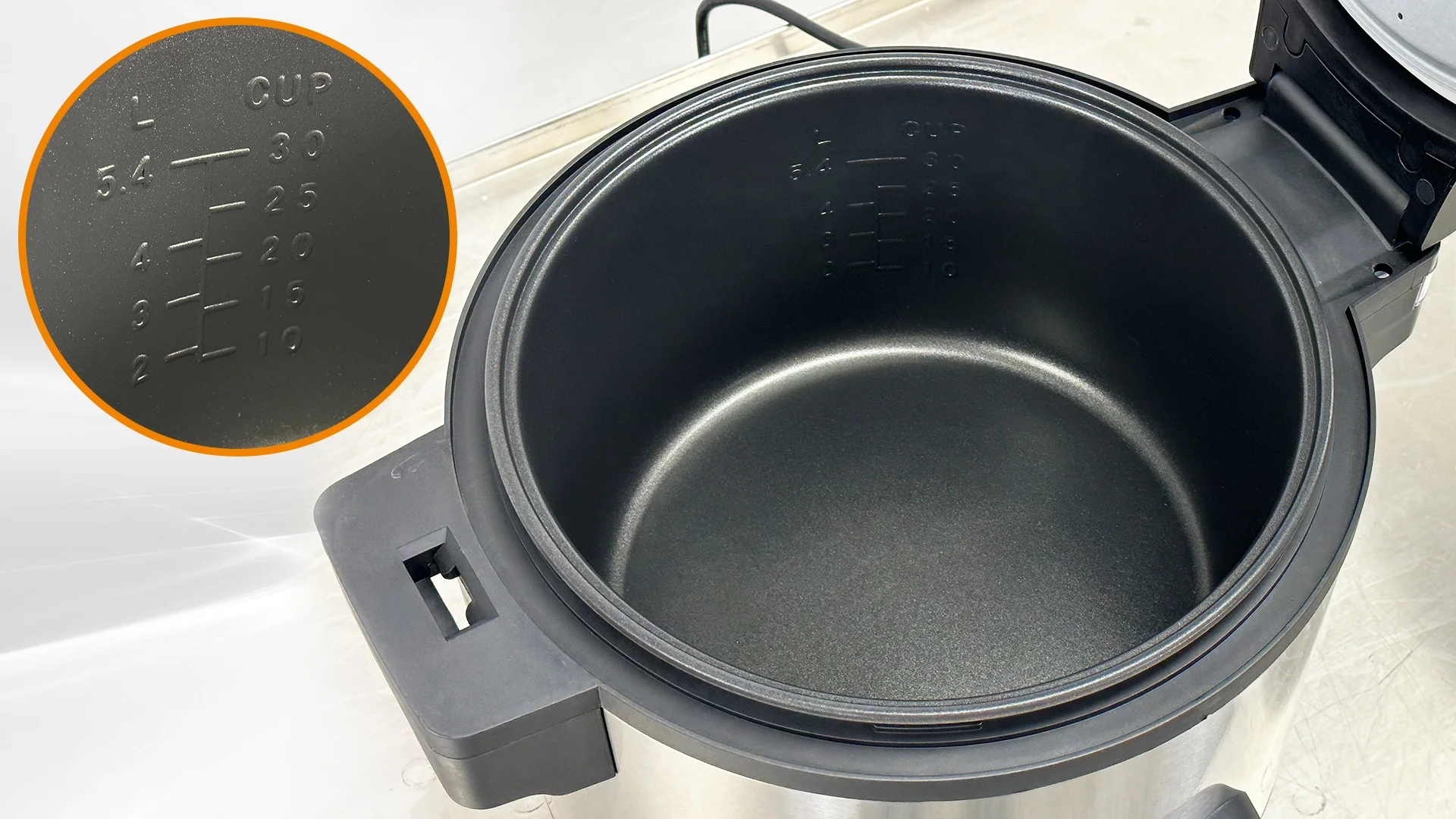 30 Cup Commercial Rice Cooker and Warmer, Stainless Steel Rice Cooker, Restuarant SS NSF