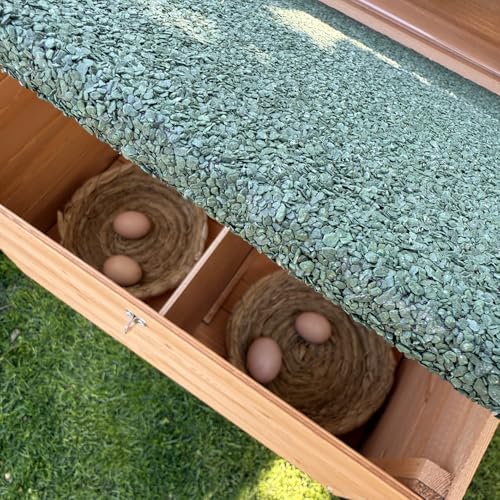 GOJOOASIS 80" Chicken Coop for 2-4 Chickens Outdoor Wooden Hen House Poultry Pet Hutch for Backyard w/Run Cage & Nesting Box(A)