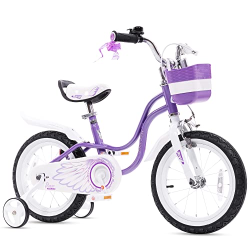 Royalbaby Princess Girls Kids Bike 12 14 16 18 20 Inch Children Bicycle with Basket for Age 3-12 Years