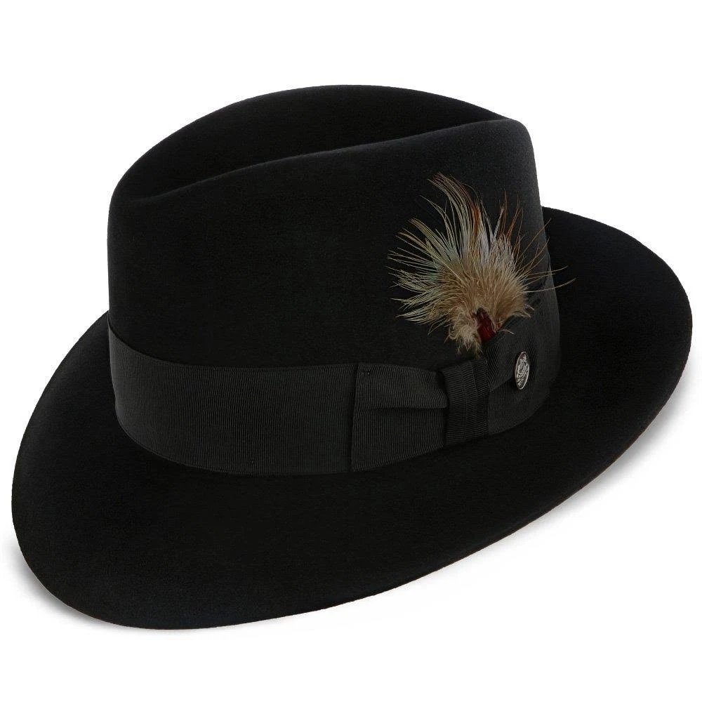 Pinnacle - Stetson Fur Felt Fedora Hat - Caribou - 7 5/8