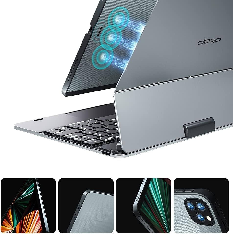doqo Magnetic Keyboard Case for iPad Air 5th Generation(2022)/iPad Air 4th Generation(2020), iPad Pro 11 2018/2020/2021