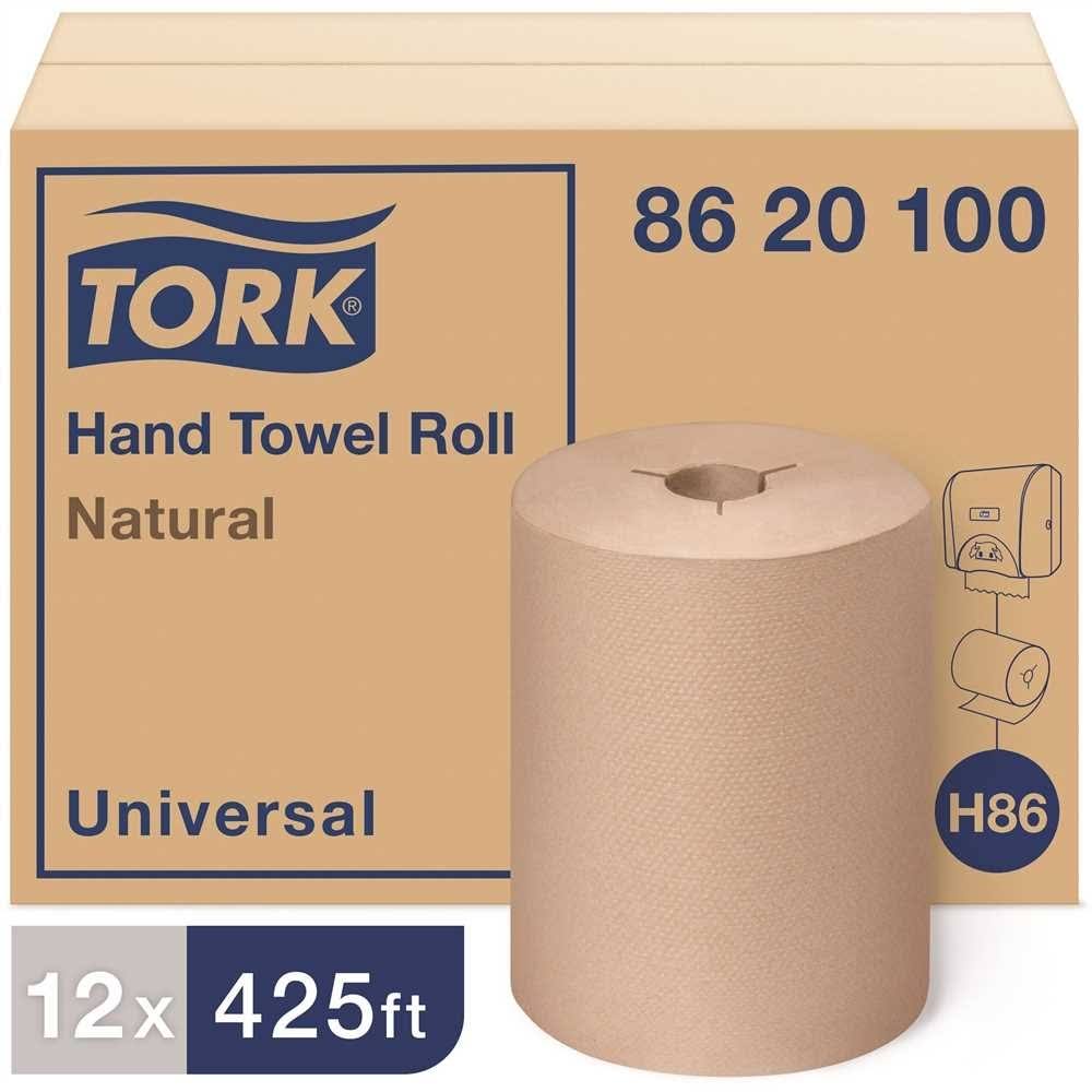 Tork 8620100 8 in. 425 ft. Universal Controlled Hardwound Paper Towels Natural White
