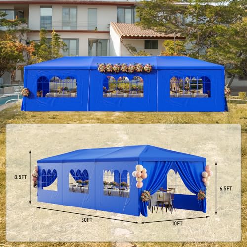 Outdoor Party Tent 10x30 Black Tents for Parties