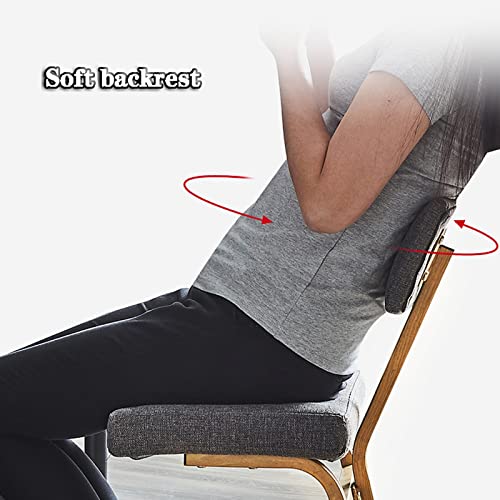 Kneeling Chair with Back Support, Ergonomic Rocking Kneeling Chair for Office and Home, Posture Corrective Seat for Adults Child and Elder
