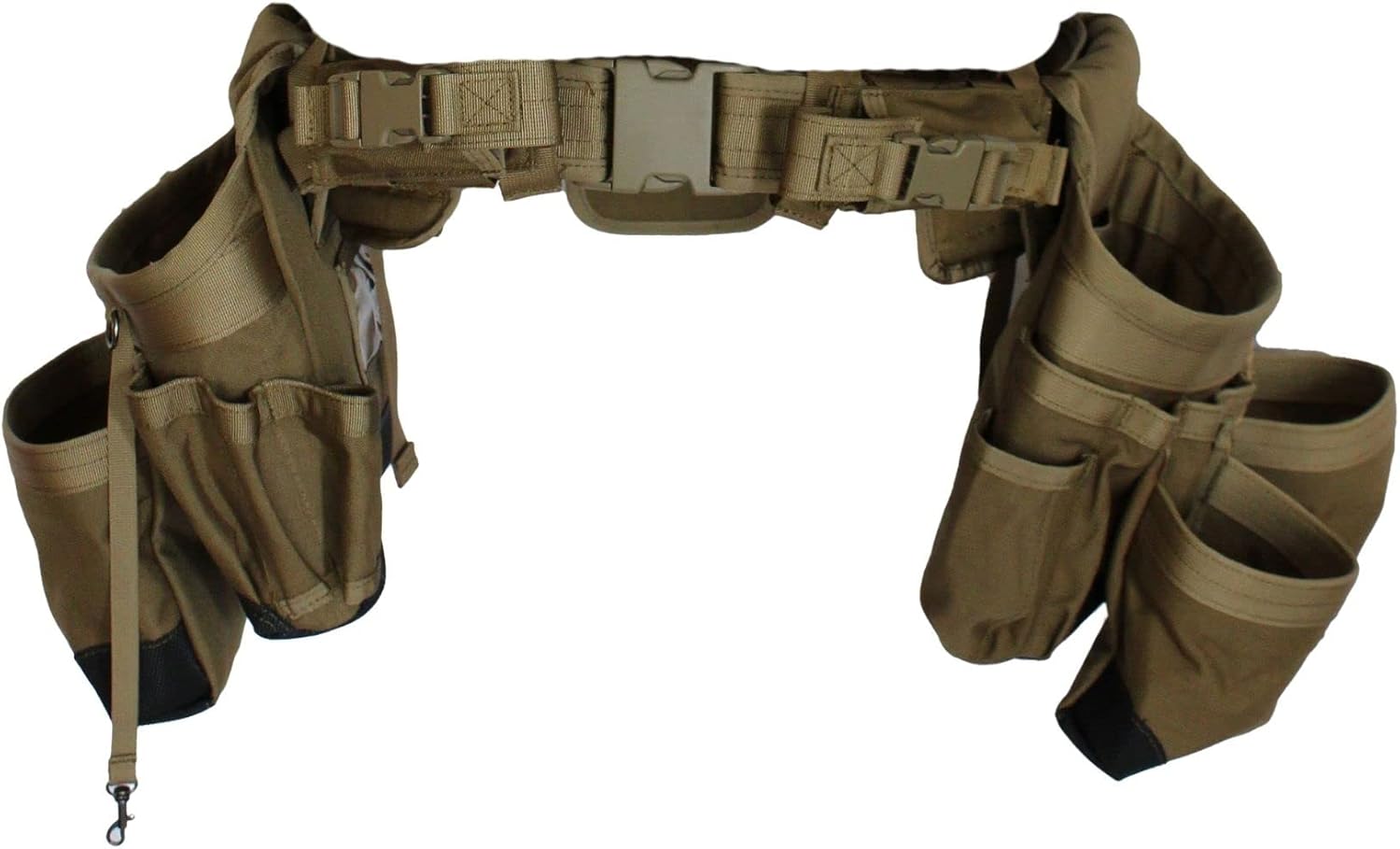 Spec Ops Tool Gear SF-18 Charlie Tactical Tool Belt with Large Tool Pouches, Utility Belt Tool Organizer (Digital Camo, Standard)