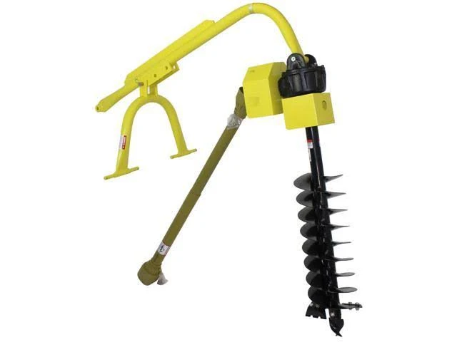 Titan 30HP HD Steel Fence Posthole Digger w/6x22 Auger 3 Point Tractor Attachment - Megean
