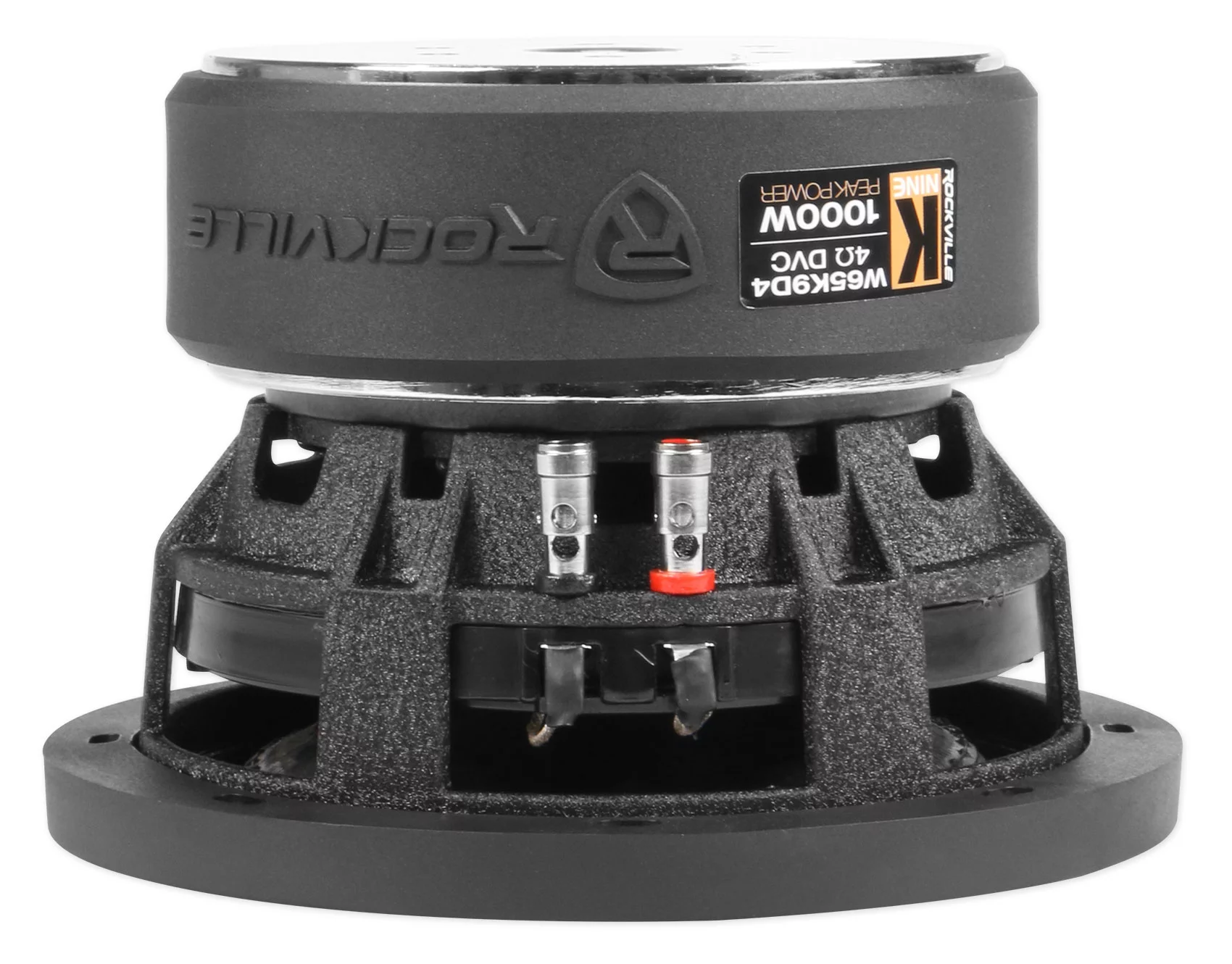(2) Rockville W65K9D4 6.5" 1000 Watt Car Audio Subwoofers+Mono Amplifier+Amp Kit