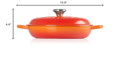 Le Creuset Enameled Cast Iron Signature Braiser, 3.5 qt., Marseille