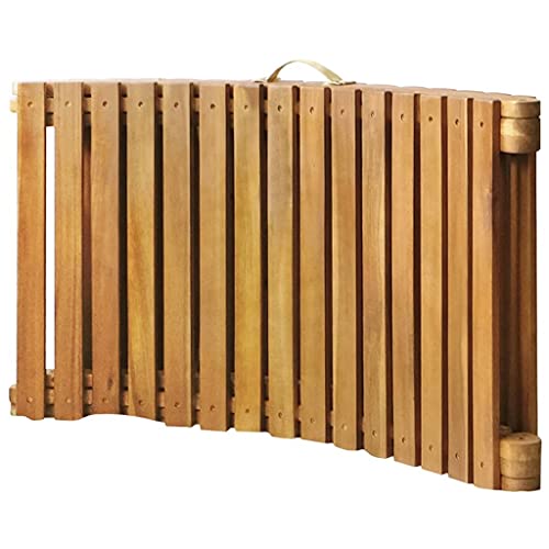 Patio Sun Lounger with Cushion Solid Acacia Wood,Spacious and Comfortable Wooden Sun Lounger for Outdoor Relaxation