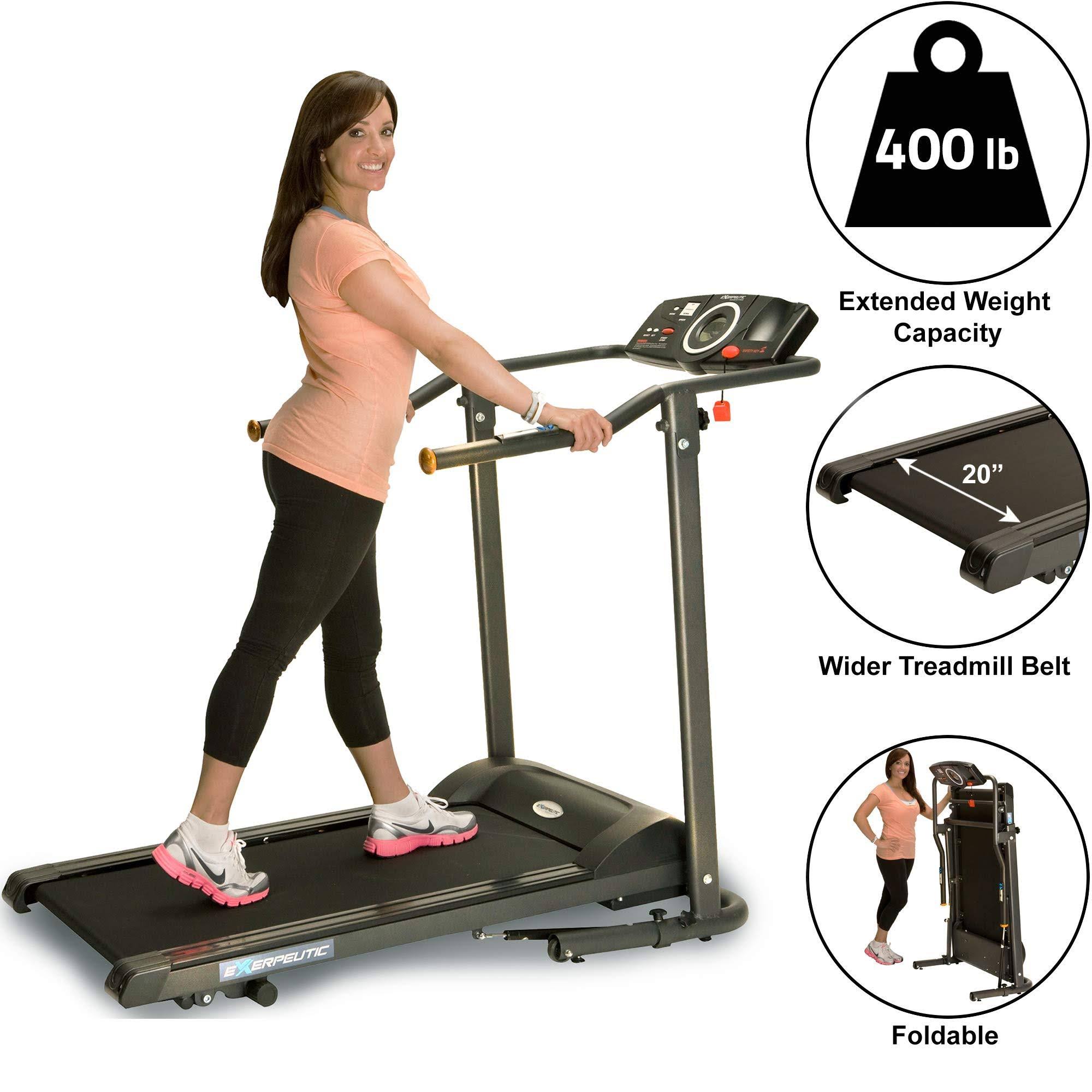 Exerpeutic TF1000 High Capacity Walk to Fitness Electric Treadmill