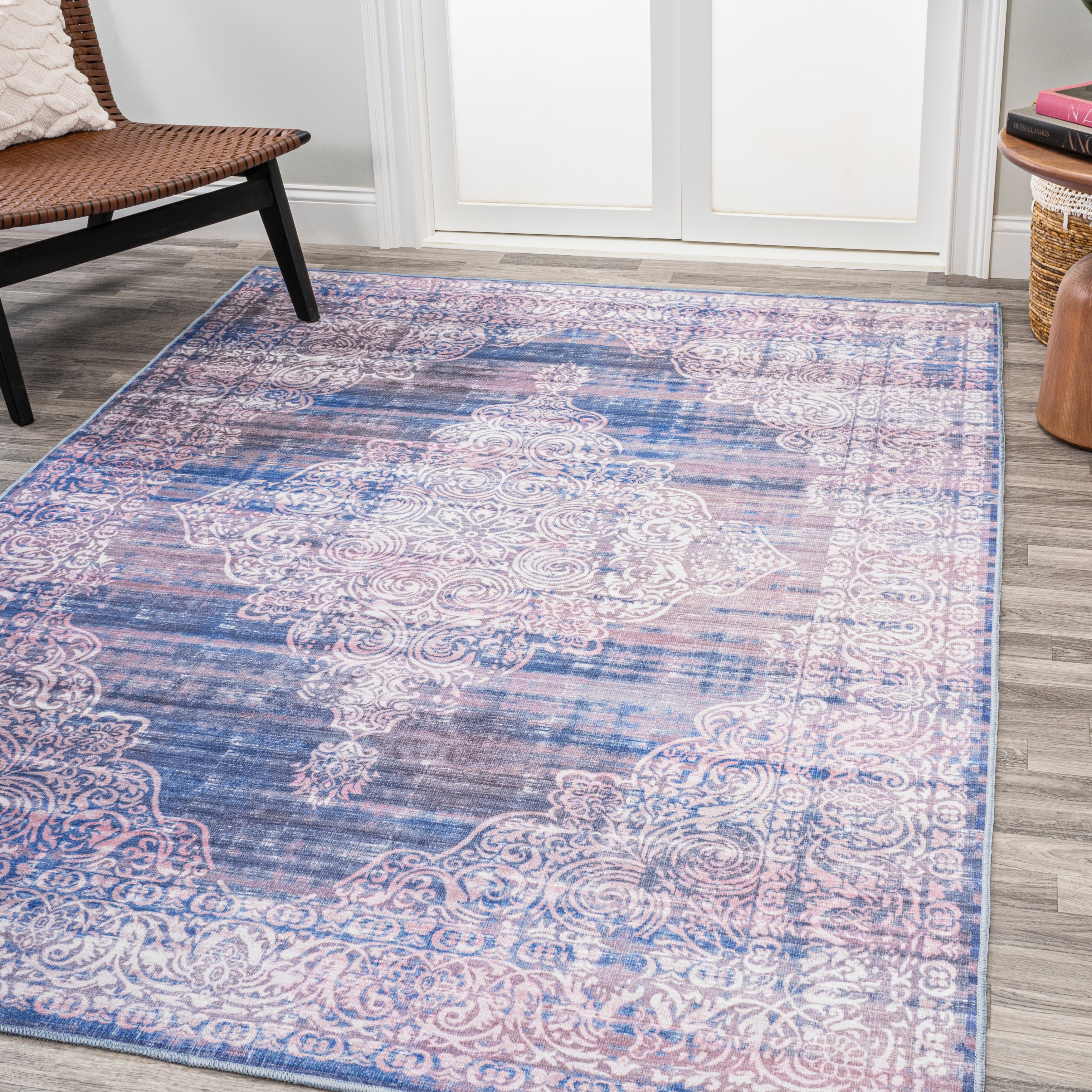 JONATHAN Y JONATHAN  Y Asa Bohemian Medallion Machine Washable Area Rug 2 X 8