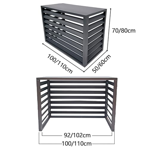Outdoor Air Conditioner Cover For Outside Units, Aluminum All Weather Protective Cover